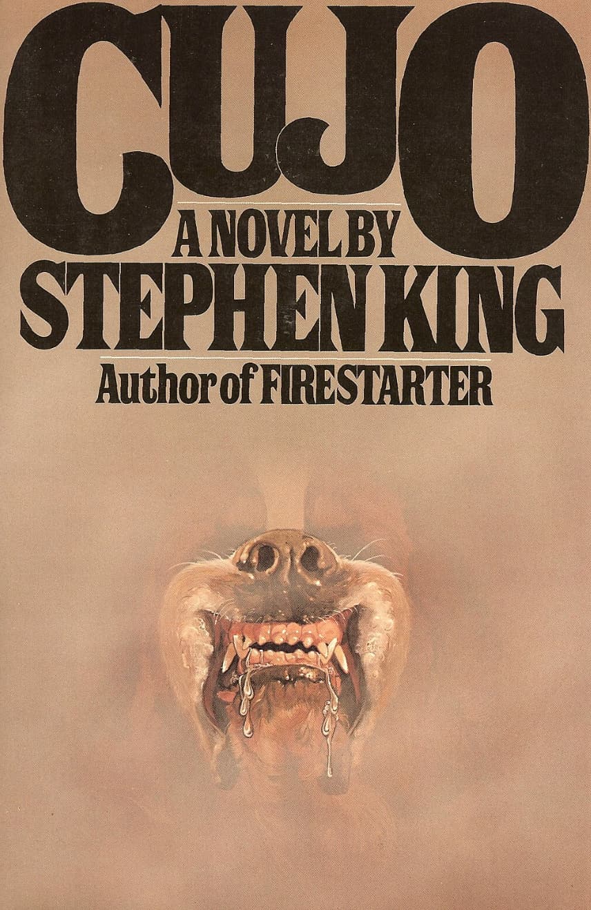 poster - Cujo A Novel By Stephen King Author of Firestarter